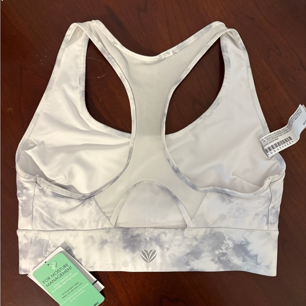 Forever 21 Gray and White Sports Bra Racerback - Picture 3 of 6